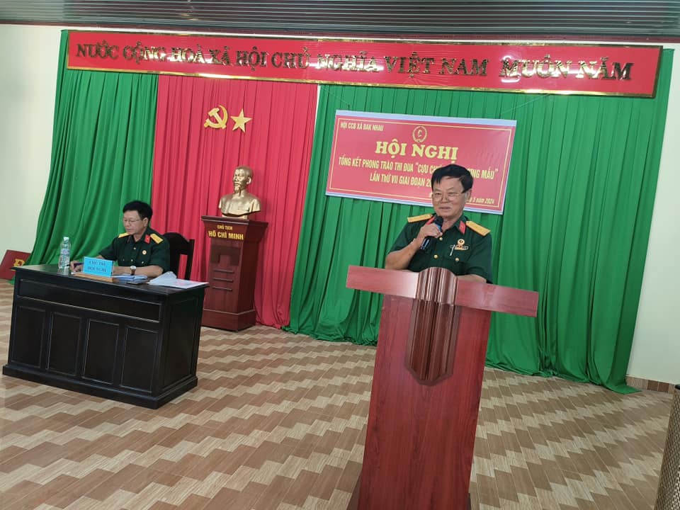 Hội cựu chiến binh xã Đak Nhau tổ chức hội nghị tổng kết phong trào thi đua “Cựu chiến binh gương mẫu” giai đoạn 2019 - 2024